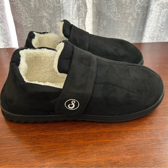 Men's Black Indoor Outdoor Adjustable Strap Slippers Sz EU 42/43 US 9/10 - Picture 4 of 5